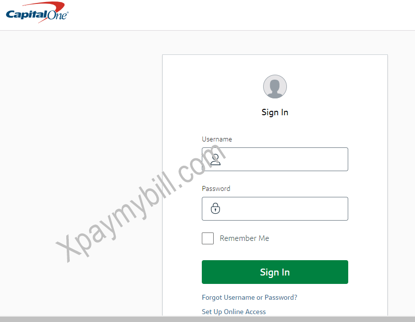 Capital One Credit Card Payment Login Www Capitalone Com Pay My Bill