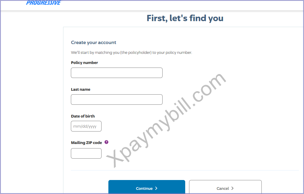 Progressive Auto Insurance Payment Insurance Bill Pay