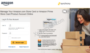 Synchrony Bank Amazon Store Card Payment Login