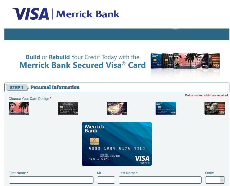 merrick credit card application