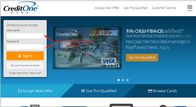 Credit One Bank Online Banking Login Pay Your Credit One Bank Bill 