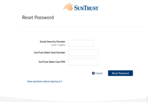 SunTrust Bank Online Banking Login