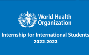 World Health Organization Internships Programme 2022-2023