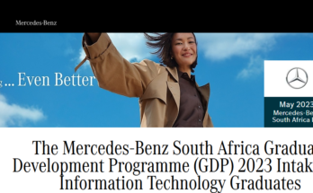 The Mercedes-Benz South Africa Graduate Development Programme (GDP) 2023