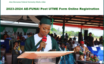 2023-2024 AE-FUNAI Post UTME Form Online Registration