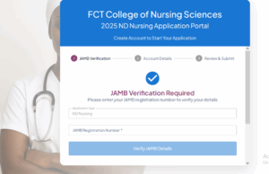 School of Nursing Abuja Form - FCT College of Nursing Sciences, Gwagwalada